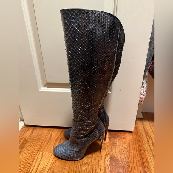 Gucci Python Boots - BLUE super RARE size 41 - Picture 6 of 7